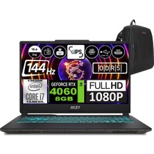 Msı Cyborg 15 Intel Core I7 13620H 32GB 512GB SSD RTX4060 Freedos 15.6" Fhd 144Hz Taşınabilir Bilgisayar A13VF892XTRWF05 + Zetta Çanta