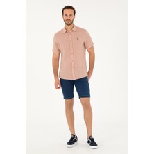 U.S. Polo Assn. Erkek Koyu Mavi Jean Şort 50288953-DN0023