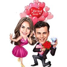 Özcan Tasarım Kişiye Özel Teklif Biblosu - Karikatür Biblo