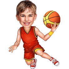 Özcan Tasarım Kişiye Özel Basketbolcu Biblosu - Karikatür Biblo 2