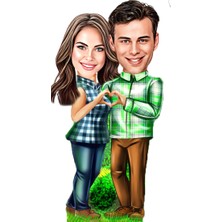 Özcan Tasarım Kişiye Özel Sevgili Biblosu - Karikatür Biblo 6