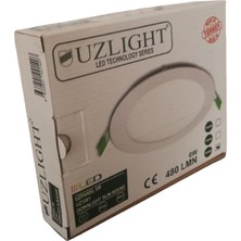 Uzlight 6W LED Spot Sarı Işık 3000K Sıva Altı 5 Li Paket Delik Çapı 10,5cm