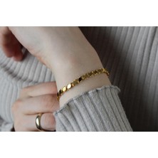 Güler Kuyumculuk Altın Pullu Model Bileklik-Künye