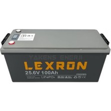 Lexron 100AH 25.6V Lifepo4 Pil Lityum Akü Lexron