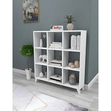 Gke Home Küp Kitaplık 9 Bölmeli Raflı Kitaplık Kare Kitaplık Kütüphane