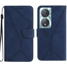 Mellow Shop Onur 90 Akıllı Dikiş Kabartmalı Deri Cüzdan Yüksek Tpu Pu Için Flip Case (Yurt Dışından)