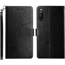 Mellow Shop Sony Xperia 10 Vı Için Flip Case Deri Cüzdan Kapak Çevirin Kitap Katlanır Tpu (Yurt Dışından)