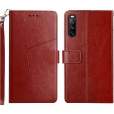 Mellow Shop Sony Xperia 10 Vı Için Flip Case Deri Cüzdan Kapak Çevirin Kitap Katlanır Tpu (Yurt Dışından)