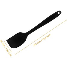 Rainbow Silikon Spatula, Bpa Içermez ve 480°F Isıya Dayanıklı, Pişirme, Fırınlama ve Karıştırma Için Yapışmaz Kauçuk Mutfak Spatulaları (L, Siyah) (Yurt Dışından)