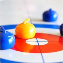 Rainbow Masa Curling Topu Masa Curling Oyunu Kompakt Curling Aile Oyunları Soğuk Su Sürahi Top Bowing Top Dropship (Yurt Dışından)