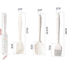 Rainbow Spatula Seti Isıya Dayanıklı Mutfak Pişirme Gereçleri Stil 1 (Yurt Dışından)