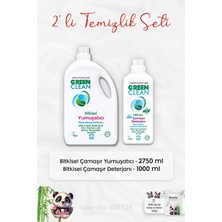 Green Clean Çamaşır Yumuşatıcı 2750 Ml, Çamaşır Deterjanı 1 Lt ve Rosıe