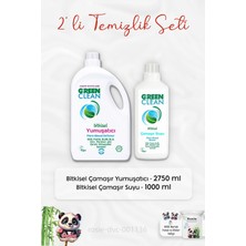 Green Clean Çamaşır Yumuşatıcı 2750 Ml, Çamaşır Suyu 1 Lt ve Rosıe