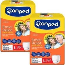 Canped Emici Külot 60 Adet Large Büyük Ekonomik Hasta Bezi