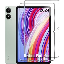 M.TK Moveteck Redmi Pad Pro 12.1 İnç Ekran Koruyucu Şeffaf Cam Nano