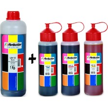 Perfection Pefection Epson Uyumlu L565 L605 L655 L1300 Yazıcı Mürekkep Dolum Seti 1 Kg. + 3 x 500 Gr.
