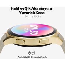 Ttec Tempus Pro 34MM Amoled Ekranlı Yuvarlak Alüminyum Kasa Akıllı Saat