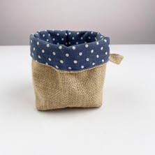 Bon Chic Baby Lacivert Puantiyeli  Organizer Sepet