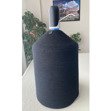 Double Knot Design Damacana Kılıfı Dekoratif Sepet - Organizer Hasır Jüt Tress  Sebil Kılıfı
