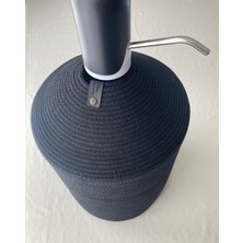 Double Knot Design Damacana Kılıfı Dekoratif Sepet - Organizer Hasır Jüt Tress  Sebil Kılıfı
