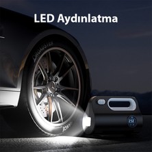 Ally ST-5523 LED Işıklı Taşınabilir Hava Pompası Kompresör Araç Lastik Şişirme Makinesi