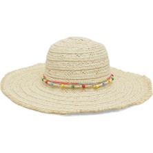 Butigo Marakesh Straw Hat-W 4fx Bej Kadın Hasır Şapka