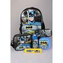 LİSANSLI BATMAN TEK BÖLMELİ KÜÇÜK BOY 32 CM ANAOKUL,BESLENME VE KALEM ÇANTASI,BESLENME KABI,DİŞ FIRÇASI KUTUSU VE 500 ML TRITAN MATARA OKUL SETİ