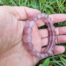 Enerji Taşım Çilek Kuvars Bileklik Rolex Kesim