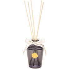 Missi 130 ml Siyah Konik Cam Şişe Bambu Çubuklu Incir-Nar Oda Kokusu