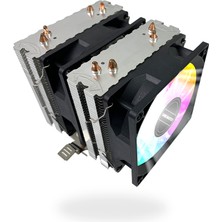 Gamemaster GM-420 4 Bakır Borulu 2 Rgb Fanlı Kule Tipi Siyah Cpu Fan