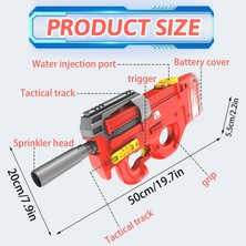 Magiceham Elektrikli Su Tabancası Patlama Çocuk Ağustos Su Tabancası Hafif Makineli Tabanca Oyuncak Tabanca (Yurt Dışından)