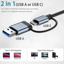 Toocki Orıgınal  2-In-1 4 Port Type C USB 3.0 Hub For Mac Book Pro Air Otg USB 3.0 Adapter Rapid USB Hub