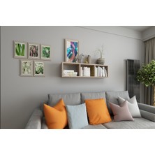 Dekormer Design Kitaplık 90 cm Duvar Rafı Cordoba
