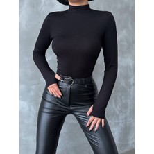 Oshebu Kadın Parmak Detaylı Body