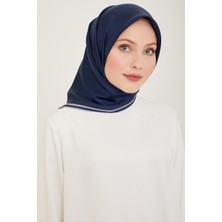 Belli Twill Ipek Eşarp - 4009-12 Lacivert
