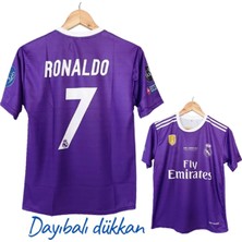 Dayı Balı Dayıbalı Real Madrid Cristiano Ronaldo 2016 Kısa Kol Mor Cardiff Finali Şampiyonlar Ligi Forması