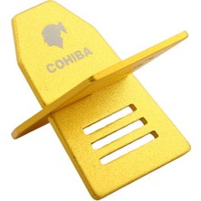 Cohiba Sarı Puro Tutucu Metal Sehpa Dayanıklı Yapı ve Koleksiyonluk Özellikleriyle