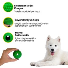 Havhav Doğal Kauçuk Köpek Isırma Topu Turuncu Renkli Içine Ödül Maması Saklanabilen Köpek Oyuncağı Toksik Madde Içermez