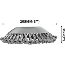 İtal Tırpan Başlığı Kıyı Temizleme Çelik Telli Universal 20 cm