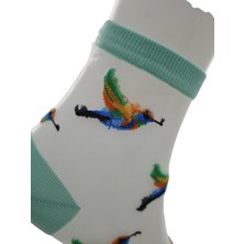 Dode Flora Tül Transparan Soket Çorap Slyt