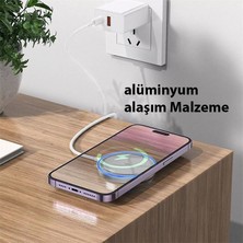 Ason Plus Hoco CW53 15W Magsafe Kablosuz Wireless Stand  Hızlı Şarj Cihazı