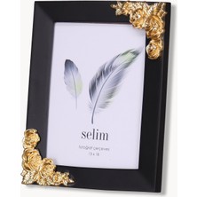 Selim 13X18 Rosengard Çerçeve Siyah Altın