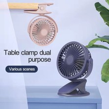 VShop Masaüstü Taşınabilir USB Mini Klipsli Fan (Yurt Dışından)