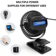 VShop Masaüstü Taşınabilir USB Mini Klipsli Fan (Yurt Dışından)