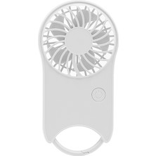 VShop Asma Tokalı Mini Handhd Fan F12 (Beyaz) (Yurt Dışından)