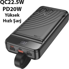 Hoco J123B Element 22.5W+PD20W 30000MAH Dijital Göstergeli Hızlı Şarj Powerbank