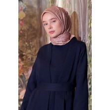 Madame Polo Ipeksi Jakar Safir Eşarp Zebra Desen - Bronz