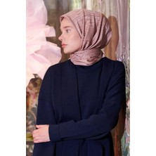 Madame Polo Ipeksi Jakar Safir Eşarp Zebra Desen - Bronz