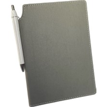 Eren Ofis 13X21 Termo Deri - Lastikli Çizgili Notebook Sırttan Kalem Takmalı Çizgili Defter