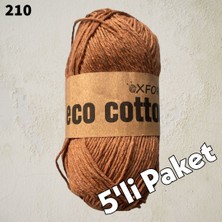 Oxford İplik 5’li Paket Eco Cotton - Rejenere Cotton Ip - 210 Badem